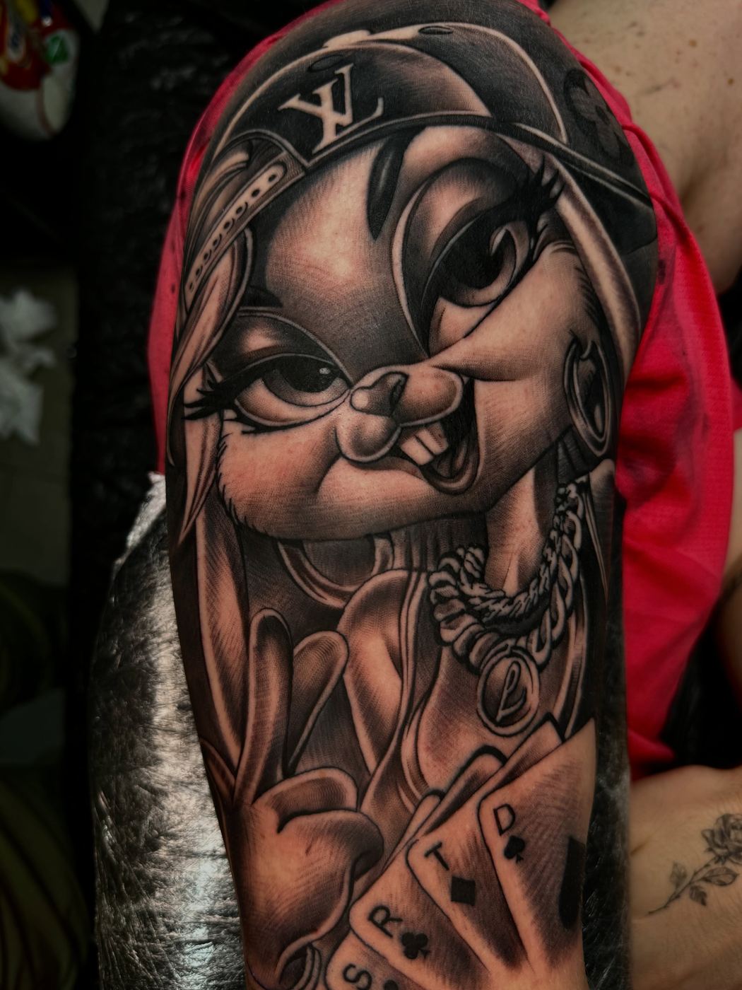Cartoon character tattoo